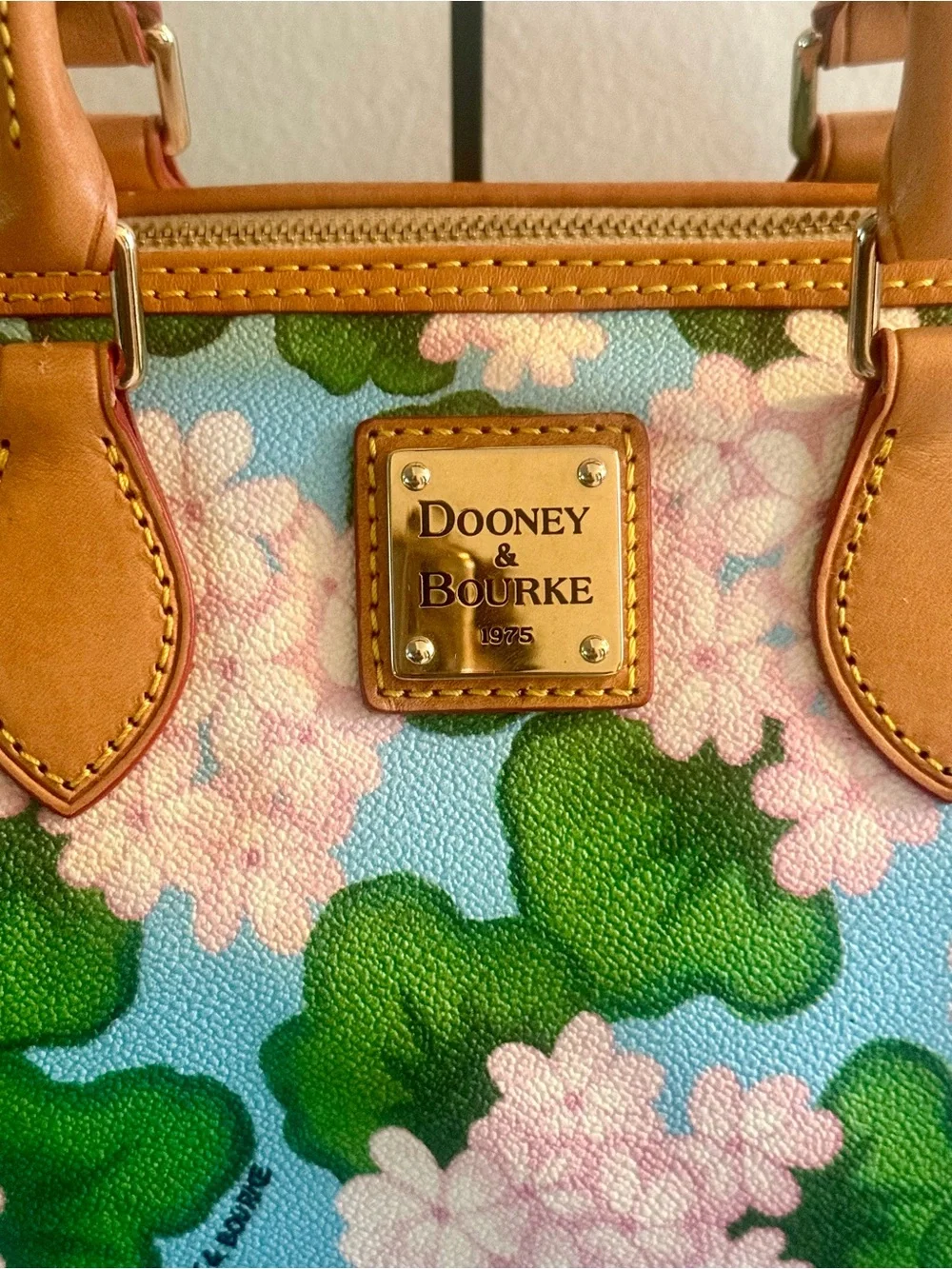 Dooney & Bourke Floral Satchel + Matching Wallet Set — Excellent Condition